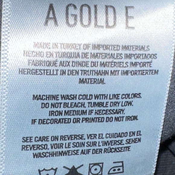 AGOLDE Distressed Super High Rise Skinny Black Jeans Size 25‎ - Picture 6 of 6